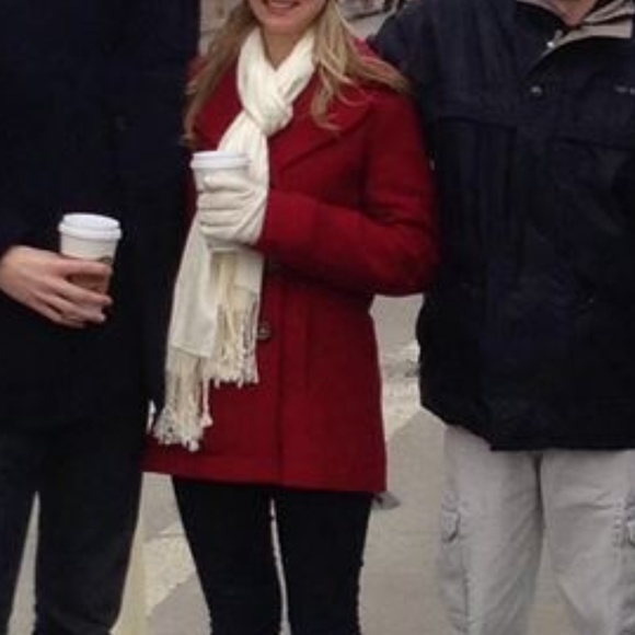 Fossil Jackets & Blazers - Red Fossil Peacoat